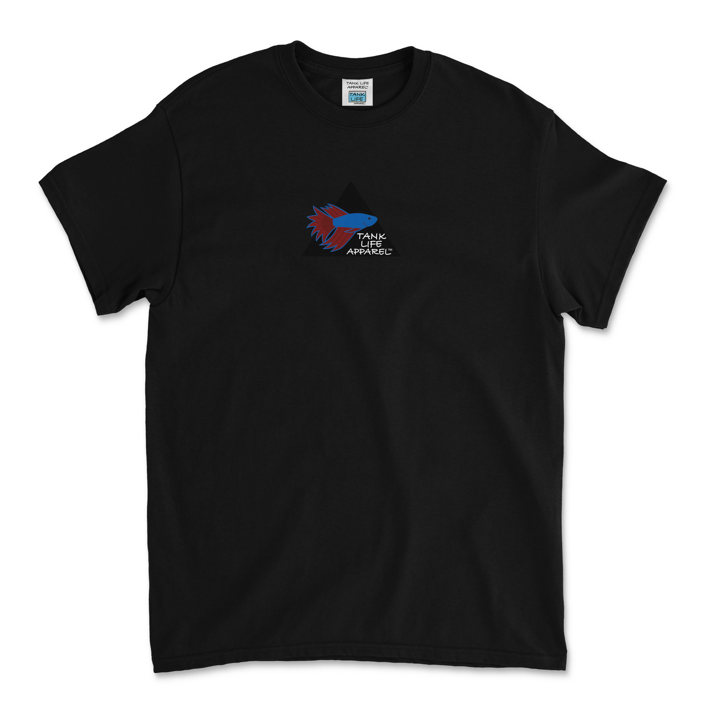 The Tank Life Apparel betta fish design betta design on a youth tee.