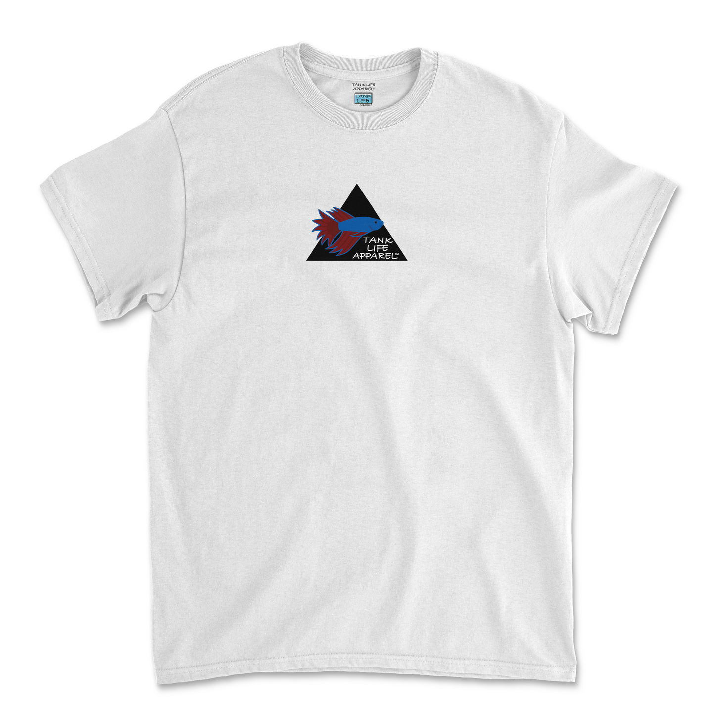 The Tank Life Apparel betta fish design betta design on a youth tee.