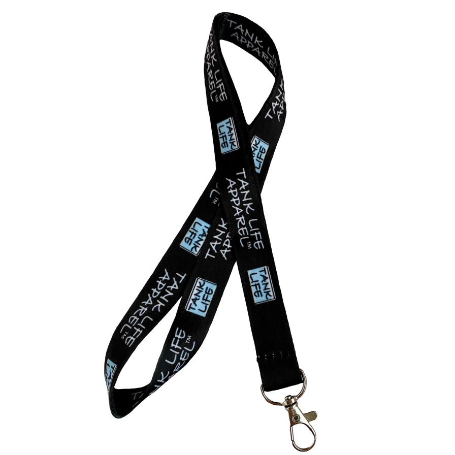 Tank life apparel fish aquarium lanyard keychain for fish keepers. fresh and salt water hobby.