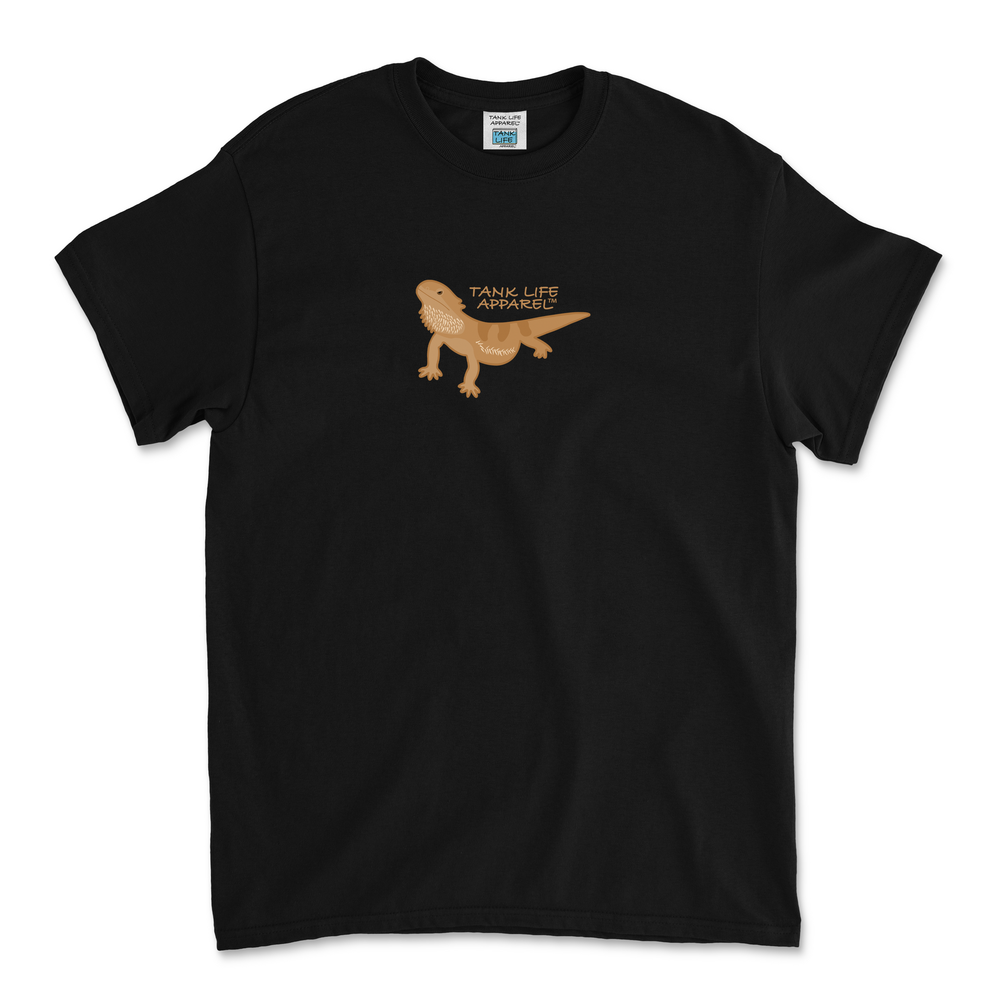 The Tank Life Apparel bearded dragon design on a youth tee.
