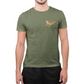 The Tank Life Apparel bearded dragon design on a classic tee with our custom TLA sleeve label