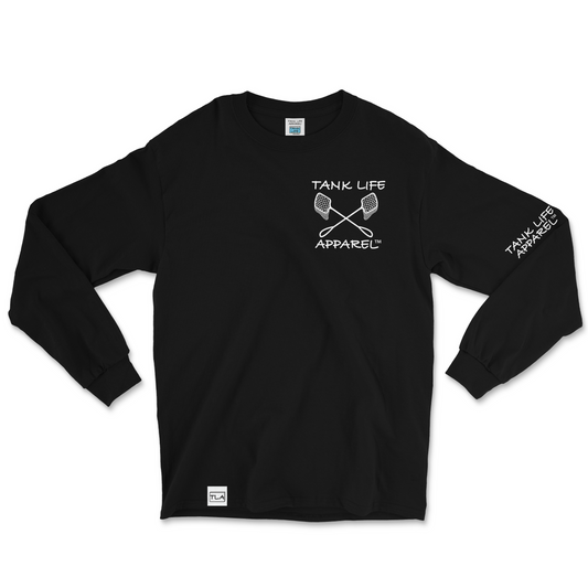 The Tank Life Apparel fish nets design on a super comfortable long sleeve shirt.  Shirt for fish tank and aquarium keepers.